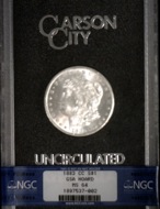 1883CC Vam5A NGC MS64 Obv